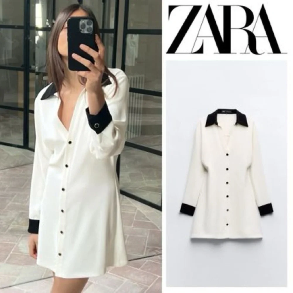 Zara contrast trim mini dress, Size M - Picture 6 of 13